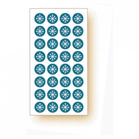 "Frozen product" adhesive labels Snowflake (120 pcs)