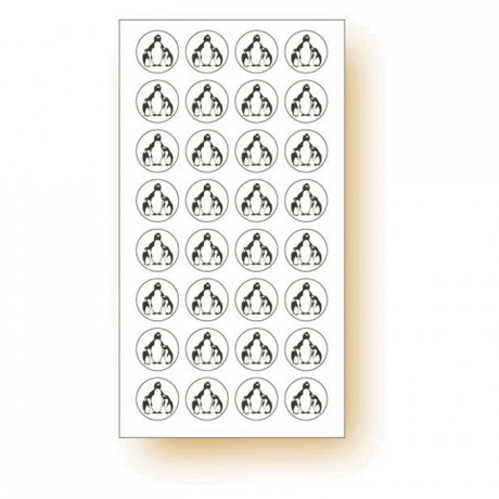 "Frozen products" adhesive label Penguin (120 pcs)