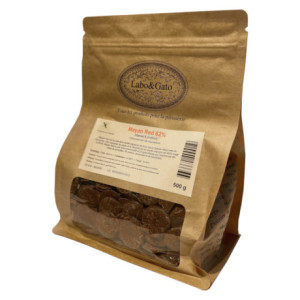 Mayan Red 62% dark couverture chocolate pistoles 500 g
