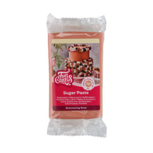 Pâte à sucre pailletée FunCakes Shimmering Rose 250 g