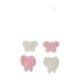 Sugar Decorations FunCakes pink and white bows 8 pieces