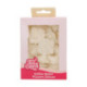 Fleurs comestibles en azyme FunCakes moyenne rose blanche 4 cm 15 pièces