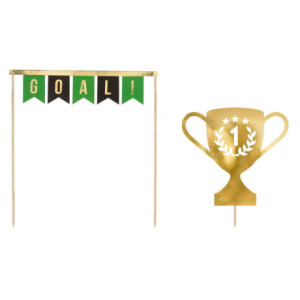 Toppers PartyDeco trophées de football 2 pièces