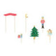 Toppers PartyDeco Casse-Noisette 6 pièces