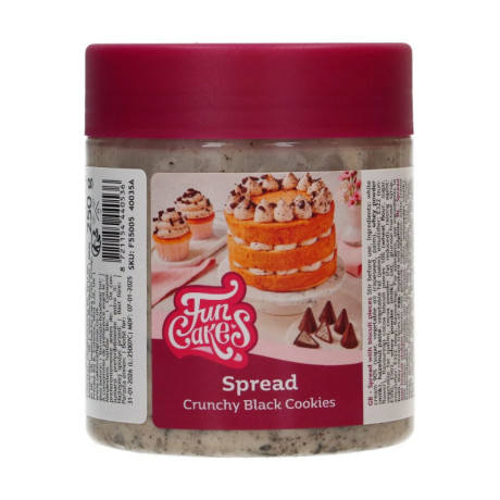 Pâte à tartiner FunCakes Biscuits noirs croustillants 250 g