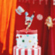 Bougie PartyDeco chiffre 7 losange