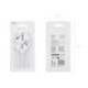 Bougie PartyDeco chiffre 9 blanc fleuri