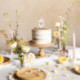 Bougie PartyDeco chiffre 8 blanc fleuri
