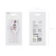 Bougie PartyDeco chiffre 4 blanc fleuri
