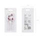 Bougie PartyDeco chiffre 6 blanc fleuri
