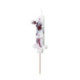 Bougie PartyDeco chiffre 1 blanc fleuri