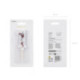 Bougie PartyDeco chiffre 1 blanc fleuri