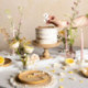 Bougie PartyDeco chiffre 3 blanc fleuri