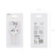 Bougie PartyDeco chiffre 3 blanc fleuri