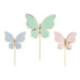 Toppers PartyDeco papillons 9 pièces