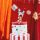 Bougie PartyDeco chiffre 3 losange