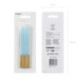 Bougies PartyDeco bleu et or 14 cm (lot de 12)