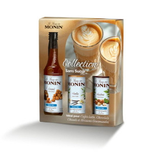 Coffret sirops sans sucre Monin 3 x 25 cL