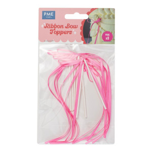 PME Ribbon Bow Toppers (set of 8 )