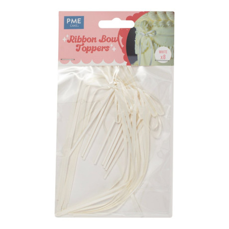 PME Ribbon Bow Toppers (set of 8 )