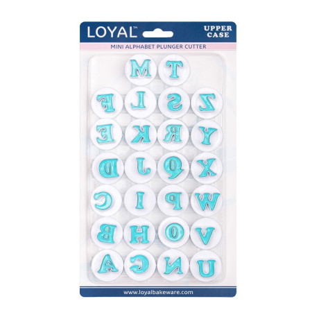 Découpoir poussoir LOYAL lettres (lot de 26)