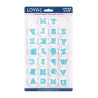 Découpoir poussoir LOYAL lettres (lot de 26)