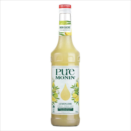 Pure by Monin unsweetened lemon lime 70 cL