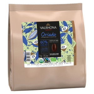 Oriado 60% organic and fair trade dark chocolate Blended Origins Grand Cru beans 1 kg