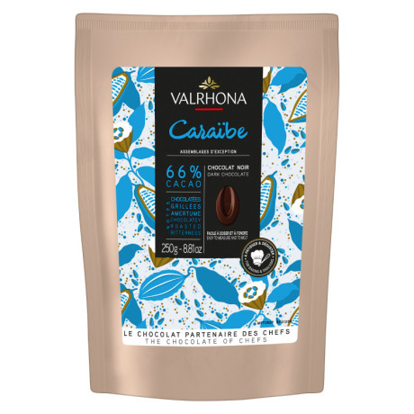 Caraïbe 66% dark chocolate Blended Origins beans 250 g