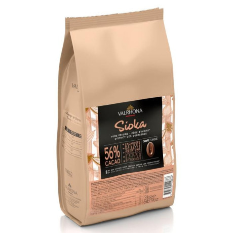 Sioka 46% milk chocolate Single Origin Ivory Coast beans 3 kg